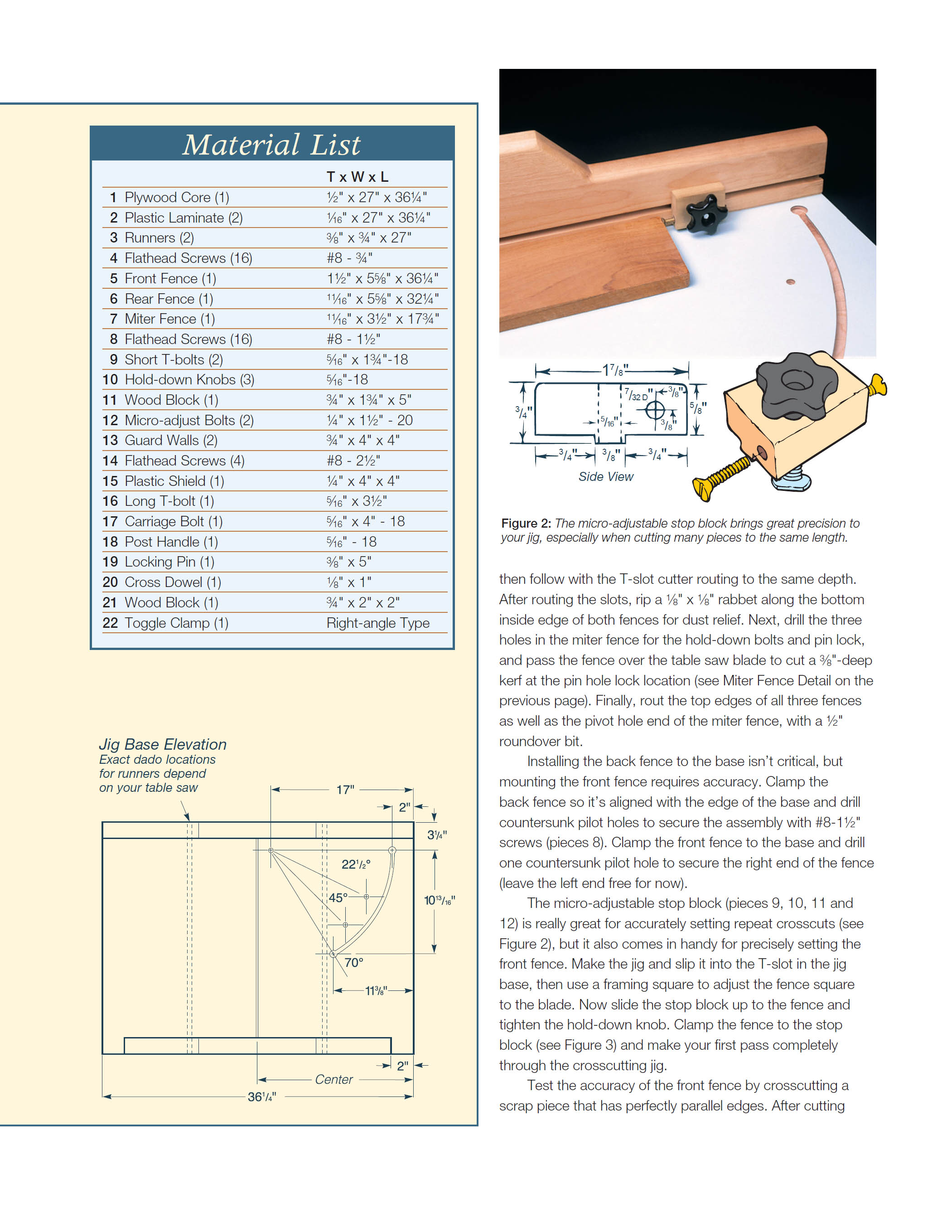 Jigs fixtures for the table saw router get the most from your tools with shop projects from woodworkings top experts - photo 18