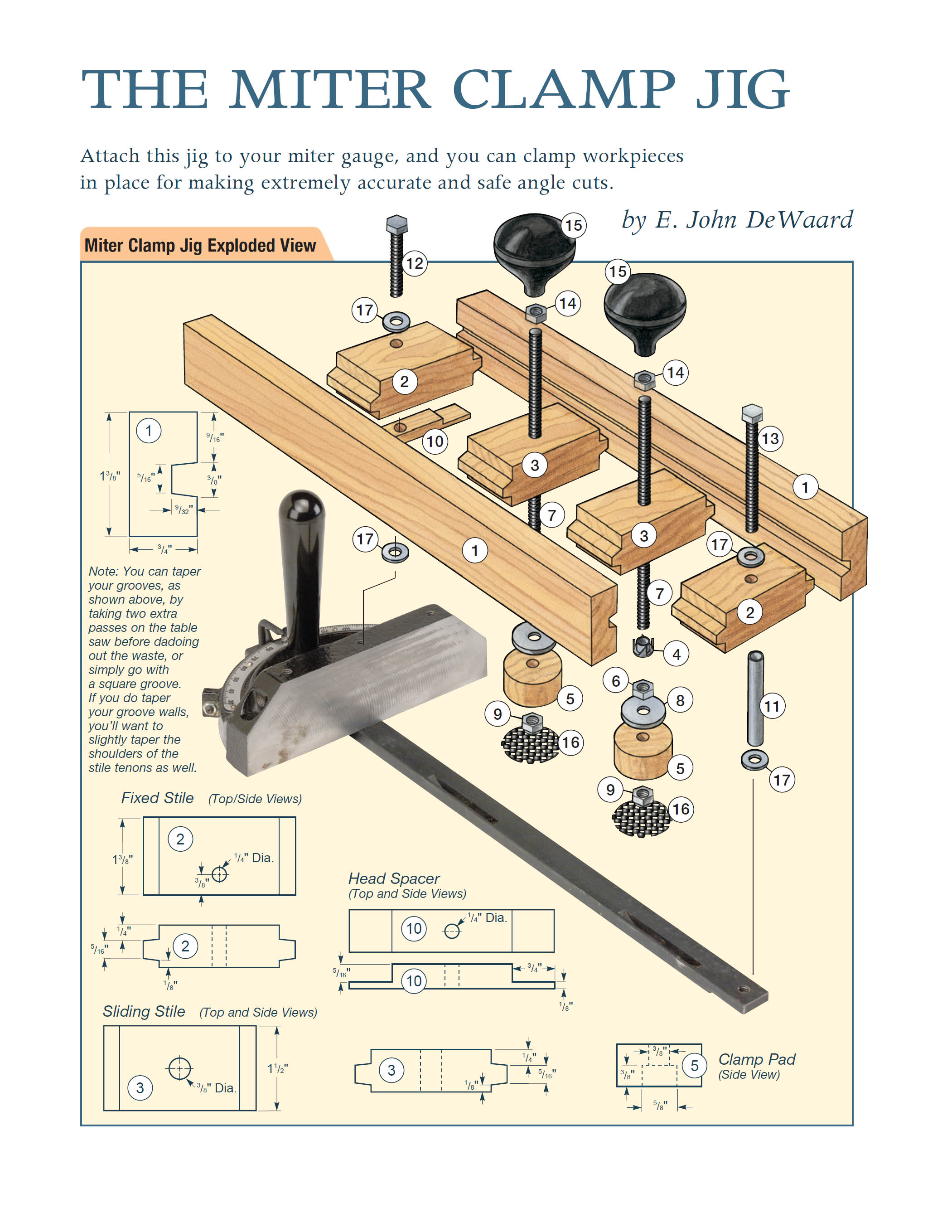 Jigs fixtures for the table saw router get the most from your tools with shop projects from woodworkings top experts - photo 21