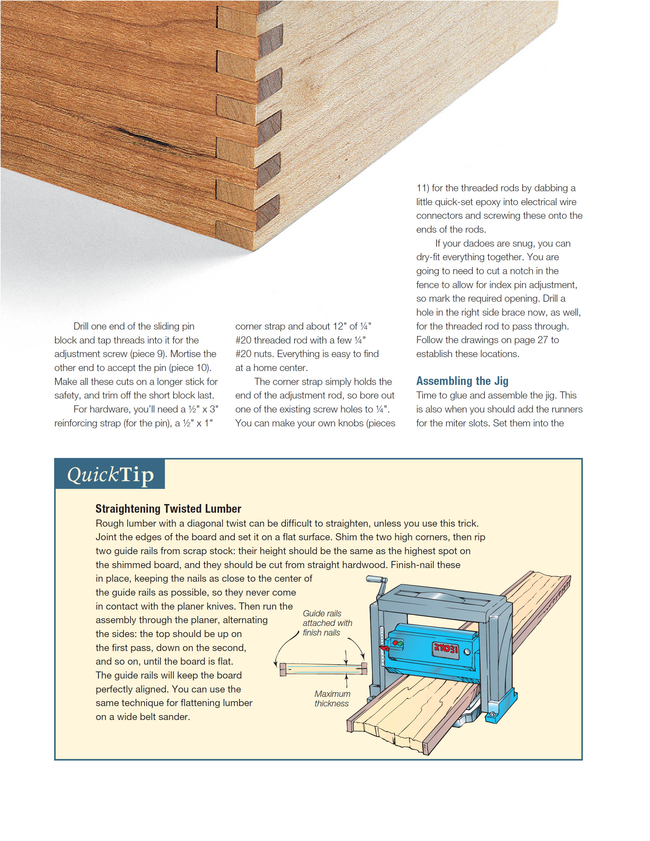 Jigs fixtures for the table saw router get the most from your tools with shop projects from woodworkings top experts - photo 29