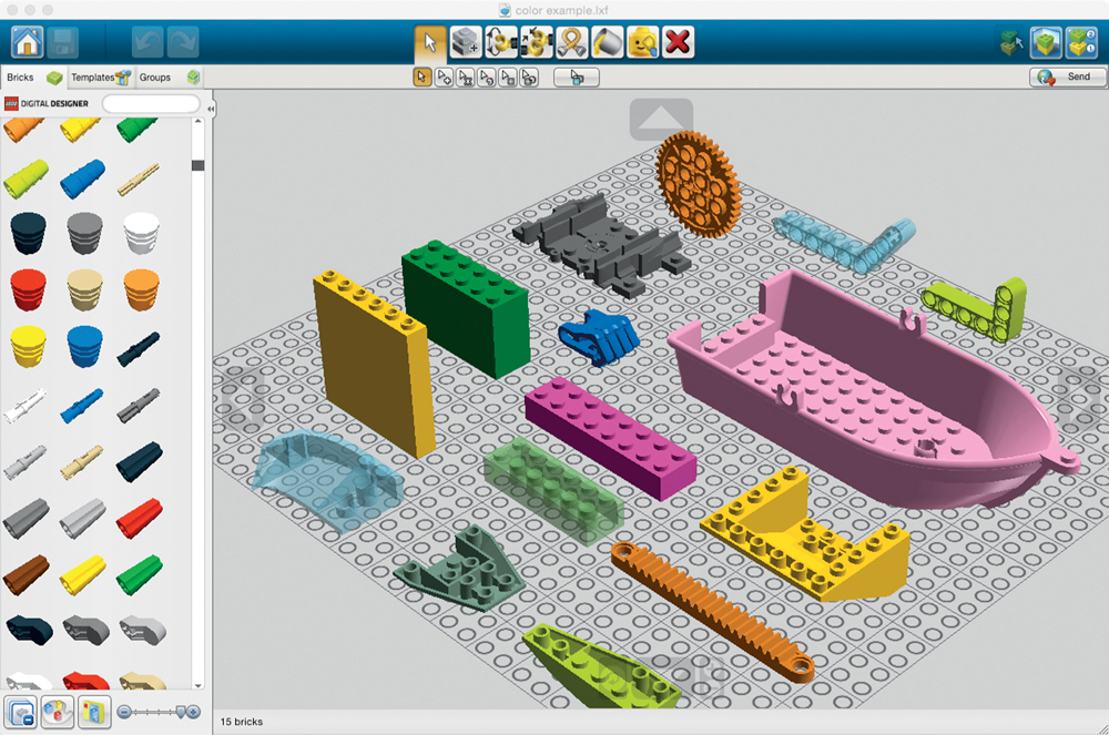 Figure 1-1 LEGO Digital Designer LDD offers every part in every color The - photo 2