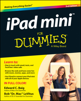 Baig Edward C. - IPad mini for dummies, [2015]