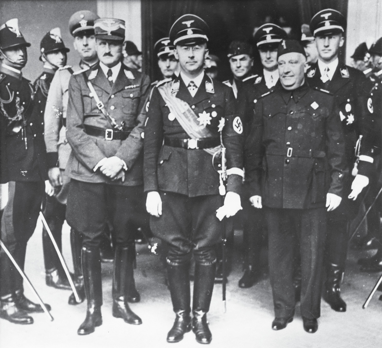 SS chief Heinrich Himmler with Hassell to his right on National Police Day - photo 13