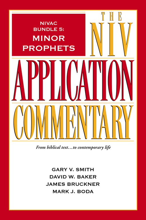 Minor prophets NIVAC Bundle 5 the NIV application commentary from bibical text to contemporary life - image 1