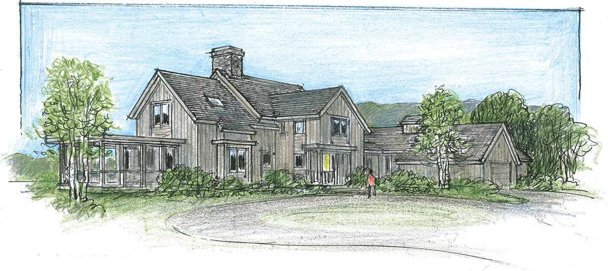 An early sketch of Rathedon The ground floor has a screened porch living - photo 4