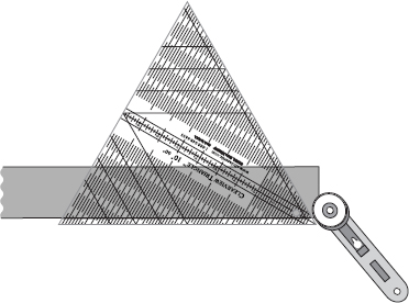 A Rotate the strip so the cut end is to the left Place the ruler so the tip - photo 14