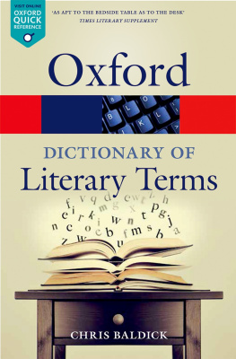 Baldick - The Oxford Dictionary of Literary Terms