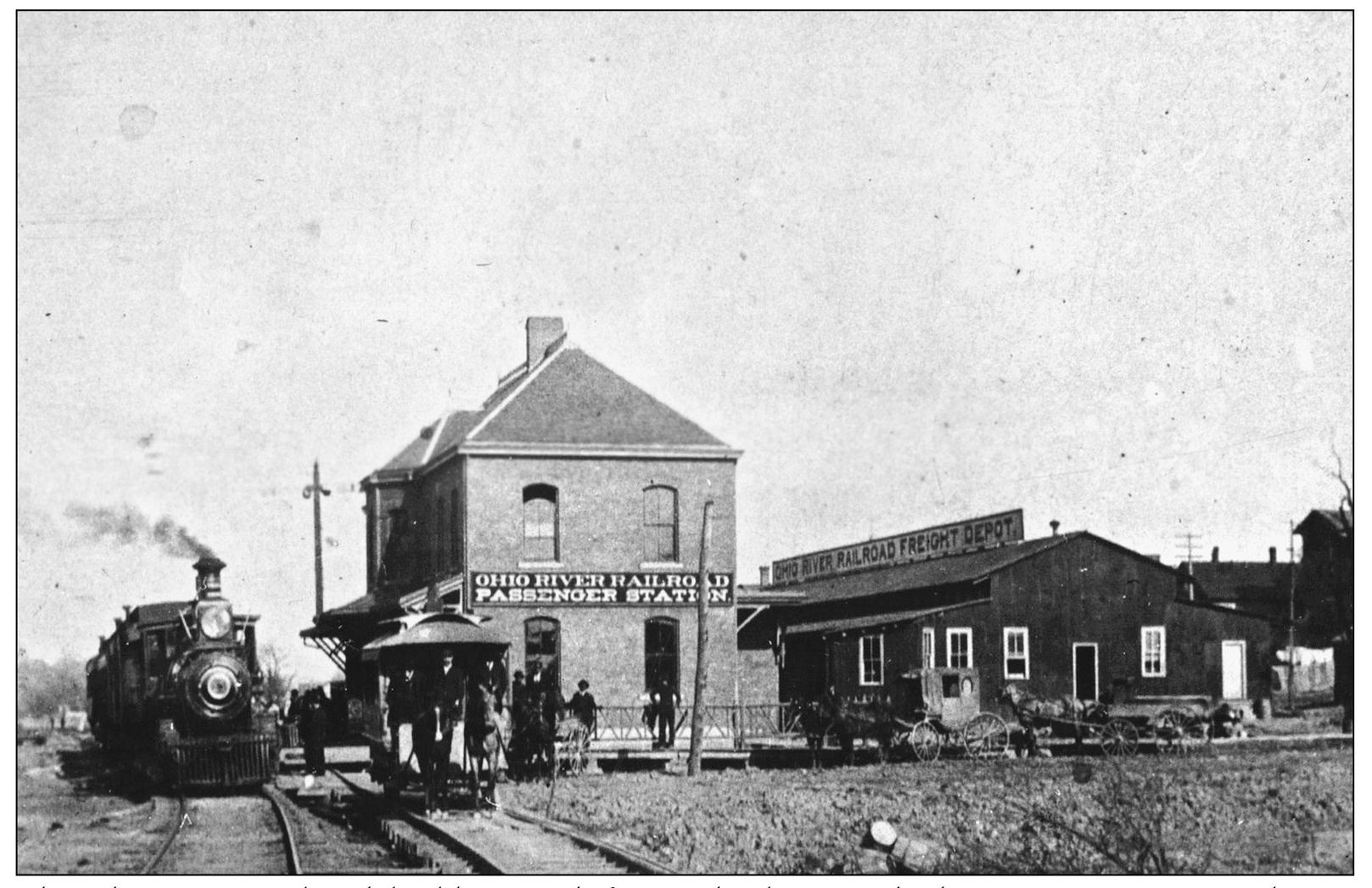 The Ohio River Railroad building south from Wheeling reached Huntington in - photo 5