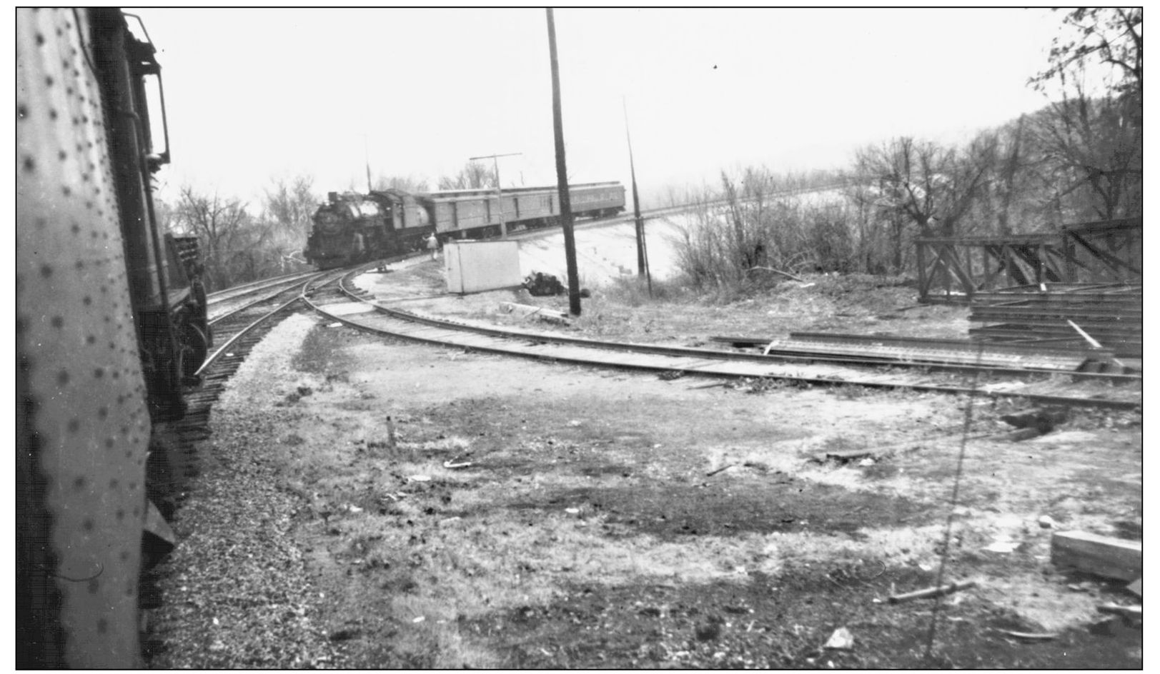 Train 72 is arriving at Point Pleasant on Thursday December 1 1949 Mixed - photo 12