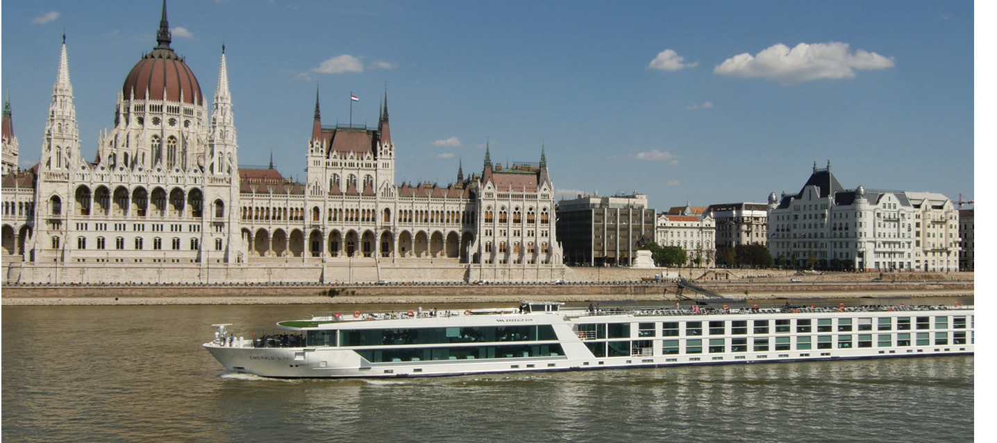 The Emerald Sun sails by Budapest A Look at River Cruising F or thousands of - photo 3