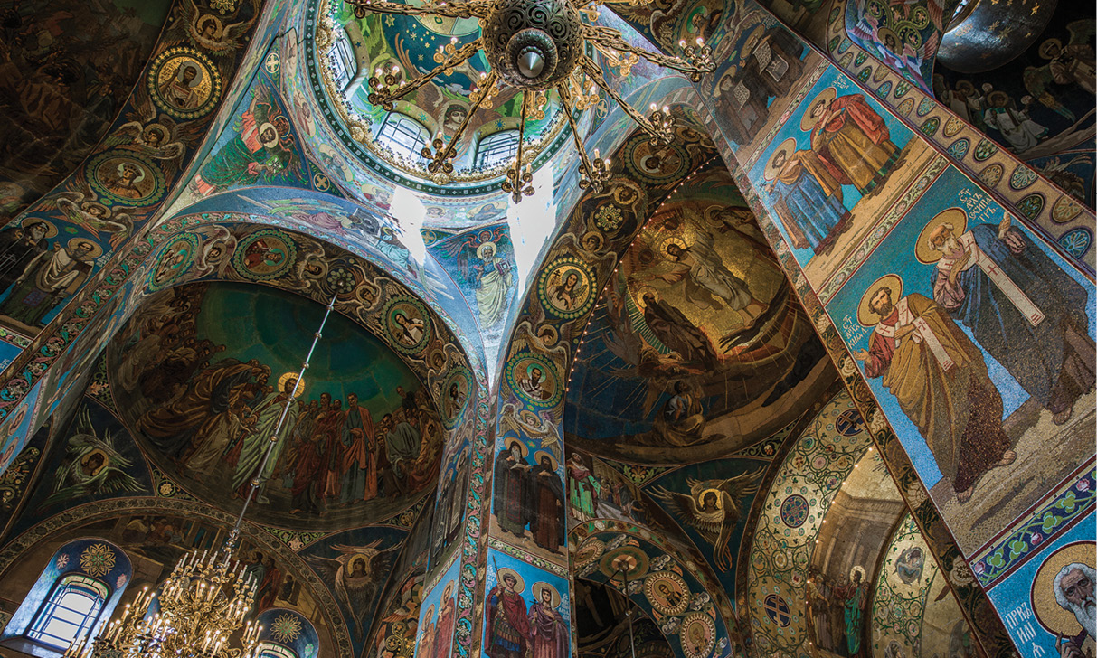 The exquisite interior of St Petersburgs Church of Our Savior on Spilled - photo 9