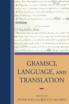 Baratta Giorgio - Gramsci, Language, and Translation