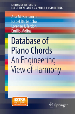 Barbancho Ana M. - Database of Piano Chords: An Engineering View of Harmony
