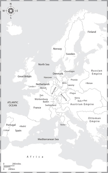 Europe in 1815 Overview of the Battle Area Allied Advances in - photo 3