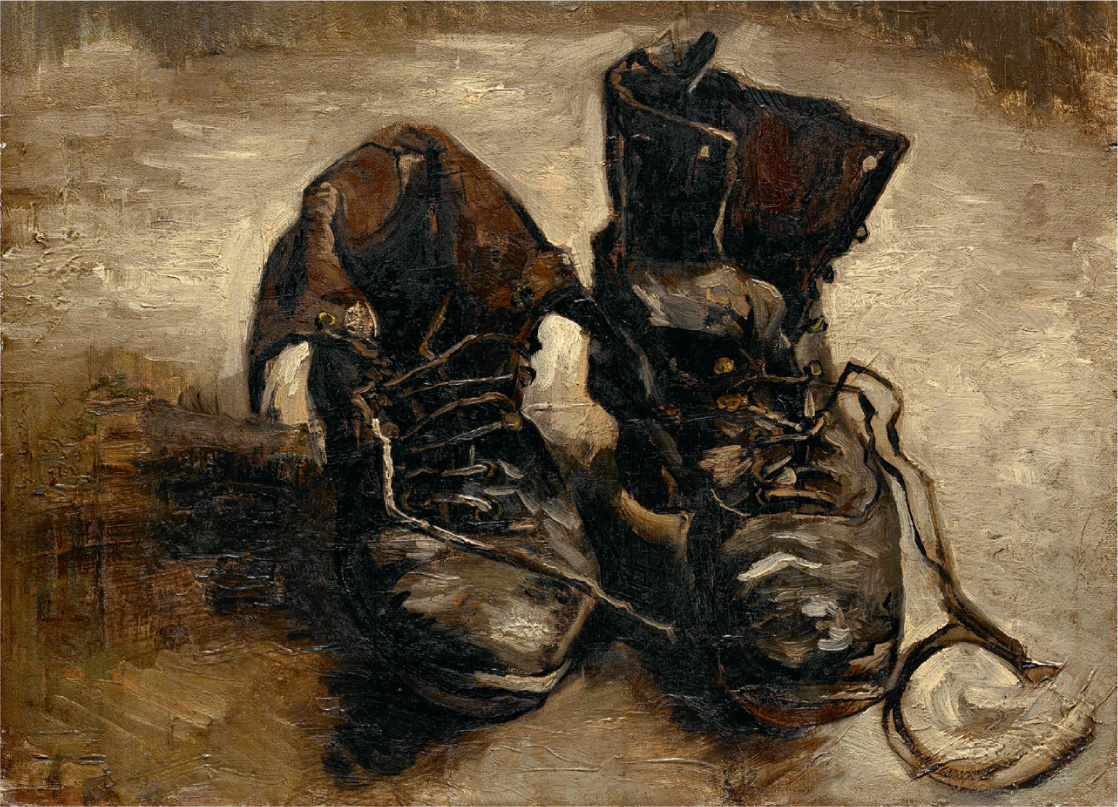 VINCENT VAN GOGH Shoes 1886The German philosopher Martin Heidegger seeing - photo 6