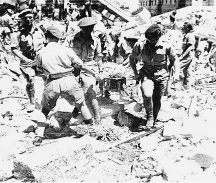 The aftermath of the King David Hotel bombing July 1946 Imperial War Museum - photo 22