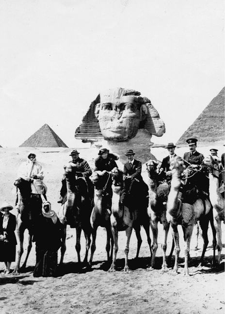 Winston Churchill with his wife Clementine left and advisers Gertrude Bell - photo 10