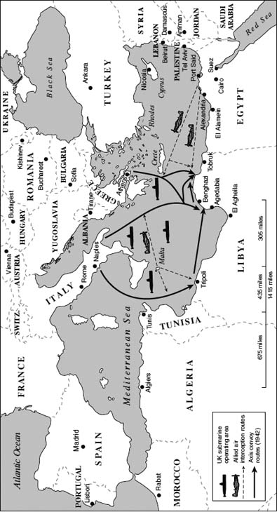 Map 3 The Axis lines of communication to Libya Map 4 The crucial day 1 - photo 3