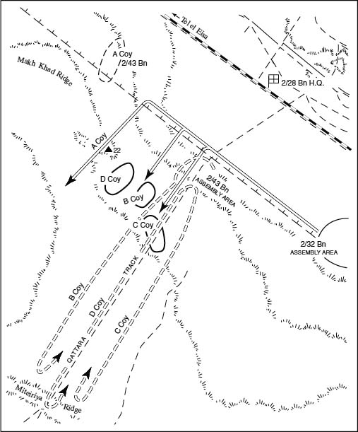 Map 10 Ruin ridge The first attempt to secure the Miteiriya ridge on 17 July - photo 10