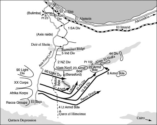 Map 15 Montgomerys first desert victory Alam Halfa The drive of the Afrika - photo 15