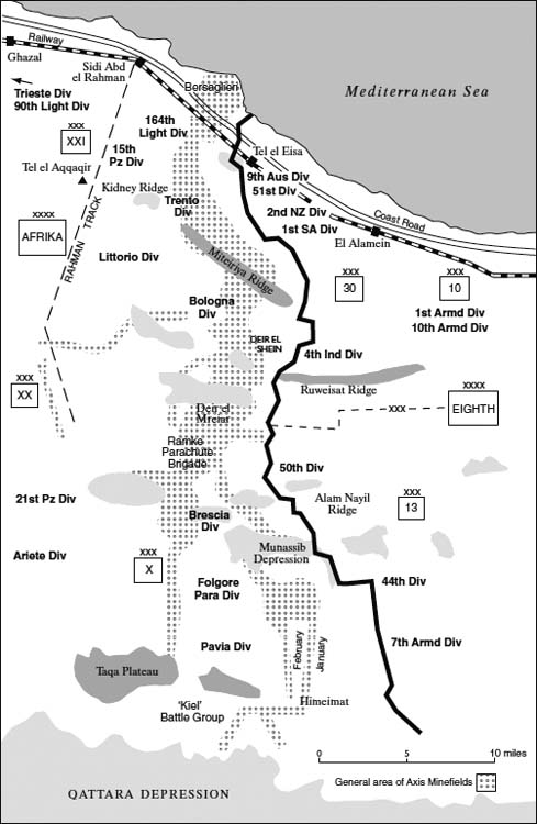 Map 16 Before Lightfoot The deployment of both armies on 23 October 1942 - photo 16