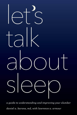 Barone Daniel A - Lets Talk about Sleep