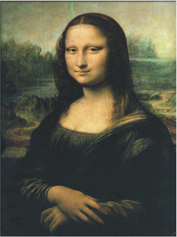 You cant see this Mona Lisa very well Its just her reflection This is a - photo 2