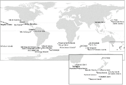 Map of albatross breeding areas Because albatrosses breed in areas remote from - photo 7