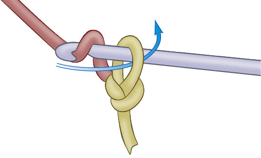 Chain ch With the hook through the slip knot yarn over hook yoh and pull - photo 7