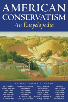 Beer Jeremy - American conservatism: an encyclopedia