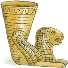Ancient Persian drinking vessel According to Persian folklore wine was - photo 7