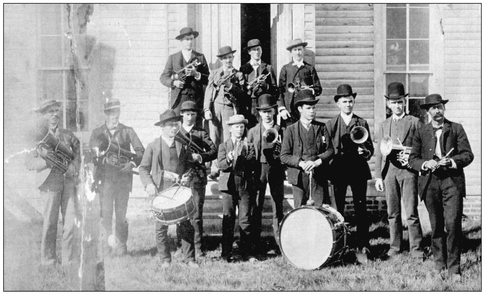 This is a photograph of the first North Platte band in 1887 taken in front of - photo 10