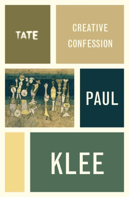 Klee Creative Confession - Paul Klee