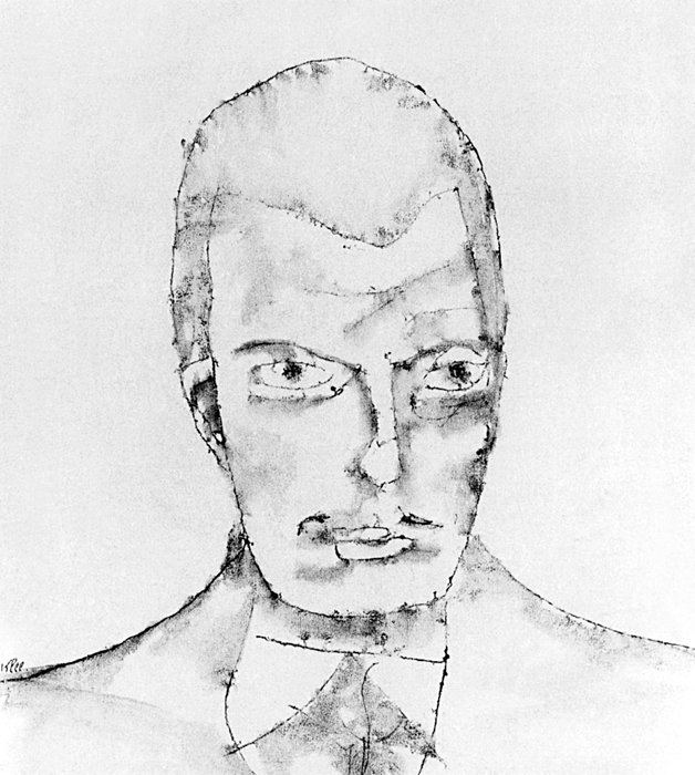 Juvenile Self-Portrait - Free 1910 Plume pencil and black watercolour on - photo 2
