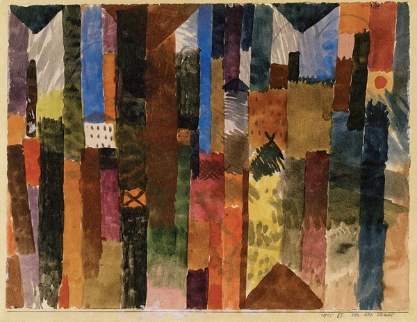 Before the Town 1915 Watercolour on paper on cardboard 225 x 298 cm The - photo 5