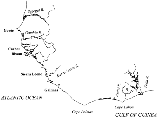 Map 2 Major slave-trading ports of Senegambia and Sierra Leone Map 3 - photo 4