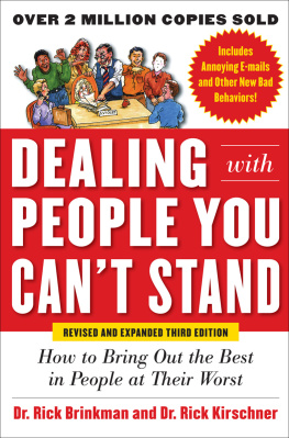 Kirschner Dr. Rick - Dealing with People You Cant Stand