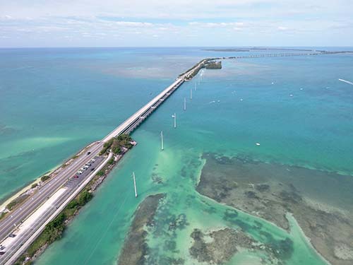 an aerial view of the Overseas Highway an inhabitant of the National Key Deer - photo 12