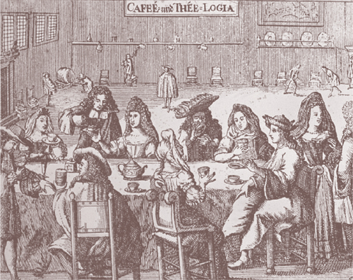 An engraving of a seventeenth-century German coffeehouse Whatever the precise - photo 3