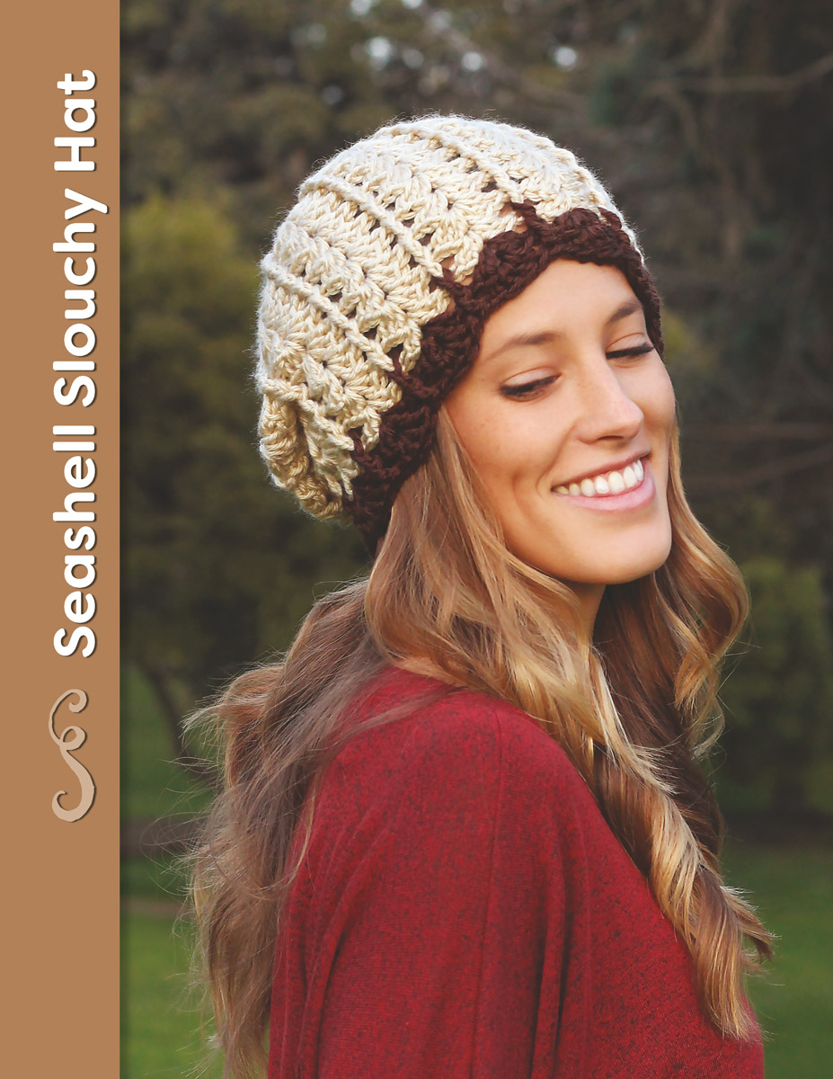 Seashell Slouchy Hat A classy slouchy hat that looks great with a casual - photo 2