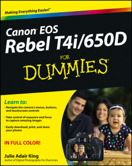 King - Canon EOS Rebel T4i/650D For Dummies