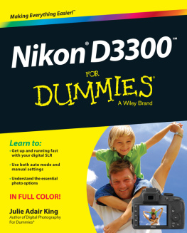 King Nikon D3300 For Dummies