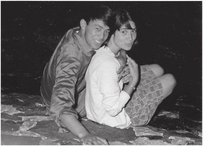 Charles and Sandra at Mission Bay 1966 after their engagement Outside - photo 1