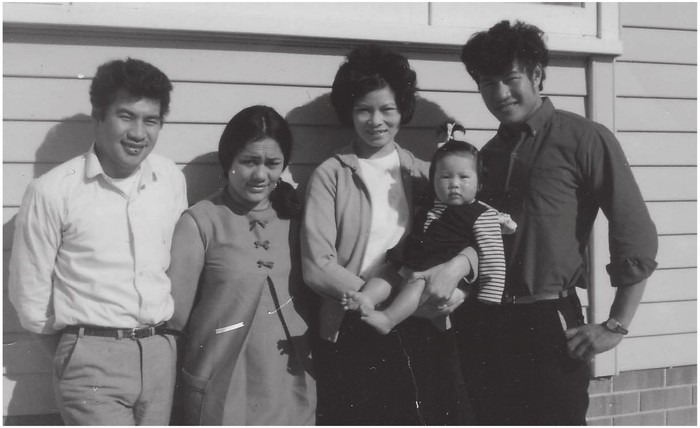 Outside the family home in Riverhead West Auckland 1969 Lily holding her - photo 2