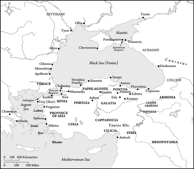 Map 1 Localities mentioned in the text Map 2 Pontos during the period of - photo 3