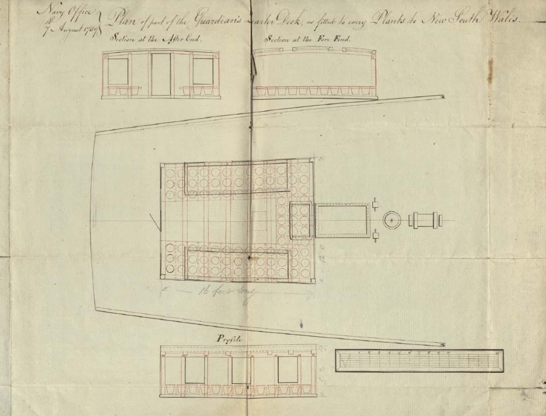 Sketch of plant cabin on HMS Guardian 1789 The mutineers turning - photo 17