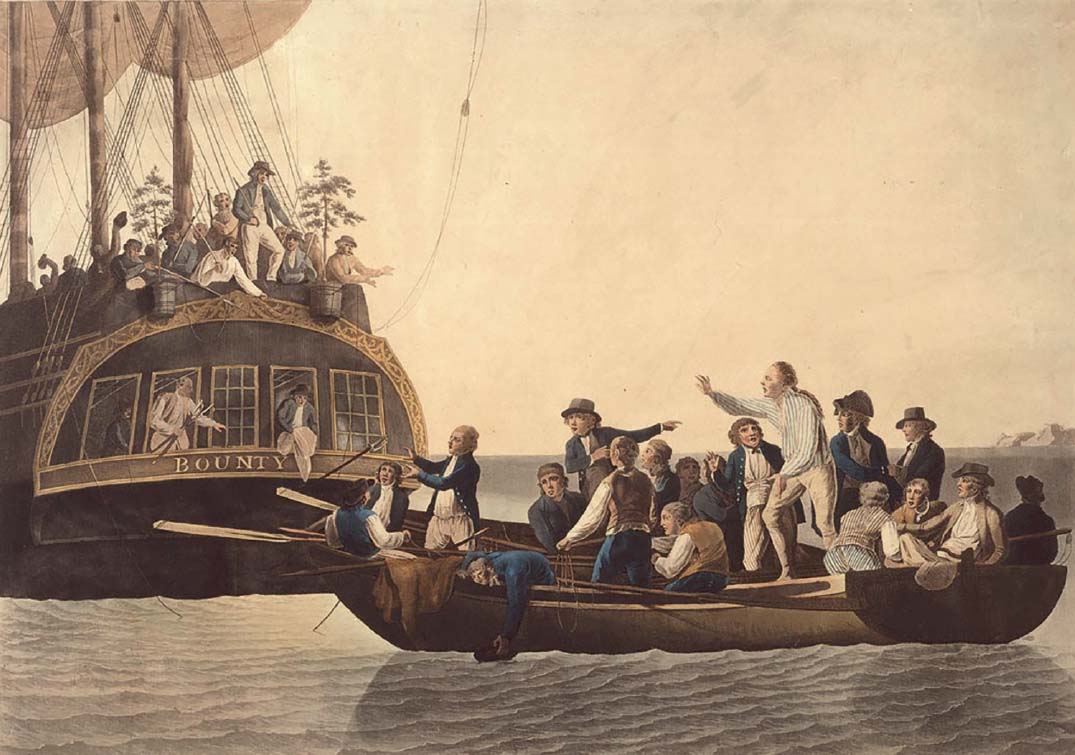 The mutineers turning Lieutenant Bligh and part of the officers and crew adrift - photo 18