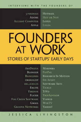 Jessica Livingston - Founders at Work: Stories of Startups Early Days