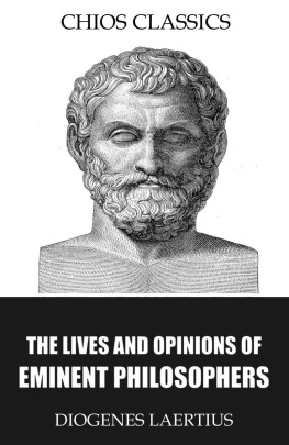 Laertius The Lives and Opinions of Eminent Philosophers