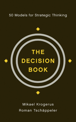 Krogerus Mikael - The decision book: fifty models for strategic thinking