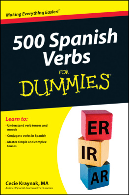 Kraynak - 500 Spanish Verbs For Dummies